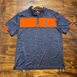 Colosseum Athletics Men's Auburn Tigers Grey & Orange Polo Shirt Size Large NCAA